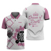 FUNSTUFFPRINT Personalized Name Queen Of Darts  3D All Over Print Polo Shirt Size S-5XL