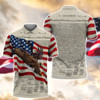 FUNSTUFFPRINT  Eagle 3D All Over Print Polo Shirt Size S-5XL