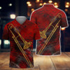 FUNSTUFFPRINT  Trombone Red Music Polo Shirt Size S-5XL