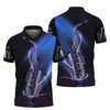 FUNSTUFFPRINT Saxophone Jazz  3D Polo Shirt