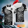 FUNSTUFFPRINT Darts Player Personalized Name 3D Polo Shirt For Darts Player