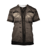 FUNSTUFFPRINT American Cowboy Shirt 3D Cosplay Deluxe T Shirt Special Cowboy 3D T-shirt