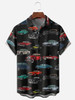 Vintage Car Chest Pocket Men's hawaiian Shirts