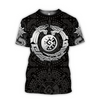 FUNSTUFFPRINT Aztec Mayan Snake Calendar Sun T Shirt 3D T-shirt