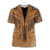 FUNSTUFFPRINT Cowboy Shirt No Cosplay 3D Over Print Unisex Deluxe Cowboy T Shirt 3D T-shirt