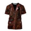 FUNSTUFFPRINT 3D Cowboy Cosplay Shirts For Men Women Gift For Cowboy Lovers 3D T-shirt
