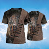 FUNSTUFFPRINT Lion And Knight Templar Warrior T Shirt The King Shirt Men Women 3D T-shirt