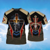 FUNSTUFFPRINT Knight Templar Of God 3D Full Print T Shirt Coolspod 3D T-shirt