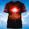 FUNSTUFFPRINT Jesus Is My Savior Shirt Christian Tshirt Men Women 3D T-shirt