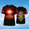FUNSTUFFPRINT Jesus Is My Savior Shirt Christian Tshirt Men Women 3D T-shirt