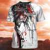FUNSTUFFPRINT Custom Name Jesus My King T Shirt Jesus My Lord T Shirt Gift For Christian T Shirt 3D T-shirt