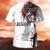 FUNSTUFFPRINT Custom Name Jesus My King T Shirt Jesus My Lord T Shirt Gift For Christian T Shirt 3D T-shirt