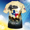 FUNSTUFFPRINT Custom God Bless Texas T Shirt Texas Shirt Gift For Christian T Shirt 3D T-shirt