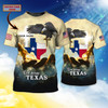 FUNSTUFFPRINT Custom God Bless Texas T Shirt Texas Shirt Gift For Christian T Shirt 3D T-shirt