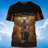 FUNSTUFFPRINT Knight Templar Tshirt Wings Of Knight Templar Shirt 3D T-shirt