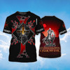 FUNSTUFFPRINT Knights Templar Tee Shirts I Fear No Evil 3D All Over Print Shirt 3D T-shirt