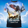FUNSTUFFPRINT One Nation Under God T Shirt 11 Sep Patriotic Shirts Coolspod 3D T-shirt