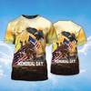 FUNSTUFFPRINT Honor The Fallen Memorial Day T Shirt 11 September Shirt Coolspod 3D T-shirt