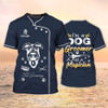 FUNSTUFFPRINT Custom Proud Dog Groomer Shirt I Am Dog Groomer Tee Shirt Gift For A Groomer 3D T-shirt