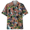 Hiking Usa Hawaiian Shirt for men, 4th of july hawaiian shirt