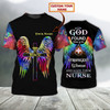 FUNSTUFFPRINT Customized 3D Shirt For A Nurse God Found Strongest Women Made Them Nurse 3D T-shirt