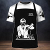 FUNSTUFFPRINT Custom Bartender 3D T Shirt, Barista Shirts, Bartender Mafia Shirts 3D T-shirt