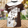 FUNSTUFFPRINT Personalized Name 3D Tshirt For Dog Lovers, It All You Need Pug, Cute Pug T Shirt 3D T-shirt