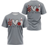 FUNSTUFFPRINT Peach Love Bowling T Shirts, I Love Bowling Shirt 3D T-shirt