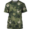 FUNSTUFFPRINT Bowling Camoufla Shirts, 3D Bowling Player Shirt 3D T-shirt