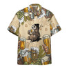 Custom Lovelypod - 3D Sloth and Beer Custom Hawaii Shirt, Hawaiian Shirts for Men Short Sleeve Aloha Beach Shirt