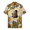 Custom Lovelypod - 3D Sloth and Beer Custom Hawaii Shirt, Hawaiian Shirts for Men Short Sleeve Aloha Beach Shirt