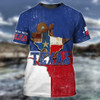 FUNSTUFFPRINT 3D Full Printed Texas Map Shirt, Don't Mess With Texas T Shirt, Texan Shirts 3D T-shirt