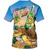 FUNSTUFFPRINT Funny Turtle Beer Summer 3D Shirt, Turtle On The Beach Vacation Shirts For Men Women, Beer Turtle Shirt 3D T-shirt