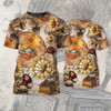 FUNSTUFFPRINT Gramophone Vinyl Records 3D Tshirt, 3D All Over Print Shirt For Music Lovers 3D T-shirt