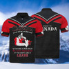 FUNSTUFFPRINT Pride of Canadians Design  Polo Shirt Size S-5XL