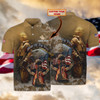 FUNSTUFFPRINT Personalized Name-Veteran-3D Polo Shirt