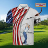 FUNSTUFFPRINT Golf - Personalized Name 3D Polo Shirt Size S-5XL