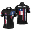 FUNSTUFFPRINT Customized Vintage Billiard Texas Flag Polo Shirts For Men Custom Patriotic Gifts For Pool Lover