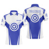 FUNSTUFFPRINT Blue Archery Polo Shirt Size S-5XL
