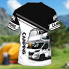 FUNSTUFFPRINT Personalized Mens Camping Shirt, 3D All Over Print Women Shirt Camping, Camping Shirts 3D T-shirt
