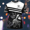 FUNSTUFFPRINT Custom Funny Skull Welder Shirt, Skull Welding Work Shirts, Welder Gifts 3D T-shirt
