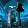 FUNSTUFFPRINT Personalized Dj T Shirt, Cool Headphone Shirt, 3D T Shirt For Dj Men And Women 3D T-shirt
