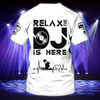 FUNSTUFFPRINT Customized Relax Dj T Shirt, 3D Dj Shirt Men And Women, Cool Disc Jockey T Shirt 3D T-shirt