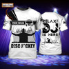 FUNSTUFFPRINT Customized Relax Dj T Shirt, 3D Dj Shirt Men And Women, Cool Disc Jockey T Shirt 3D T-shirt