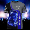 FUNSTUFFPRINT Personalized I Am A Disc Jockey T Shirt, 3D All Over Printed Dj Shirt, Night Club Bar Dj Shirt 3D T-shirt