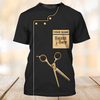 FUNSTUFFPRINT Personalized Barber Shirt, Custom 3D Tshirt For Barber Man, Unisex 3D All Over Printed Shirt For New Barber Shop 3D T-shirt