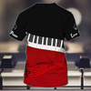 FUNSTUFFPRINT Customized Cool Piano Tshirt For Men And Women, 3D Shirt For My Pianist Husband, Piano Shirt For Him Her 3D T-shirt