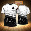 FUNSTUFFPRINT Customized 3D Full Printed Piano T Shirt, Men'S Shirt With Piano, Present To Piano Lovers, Piano Tee Shirt 3D T-shirt