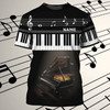 FUNSTUFFPRINT Custom With Name 3D Full Print Unisex Piano Shirt, Piano Men Shirts, Women'S Pianist T Shirt 3D T-shirt