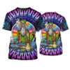 FUNSTUFFPRINT 3D All Over Print Old Man Hippie Shirts, Hippie Man Shirt, Hippie Woman Shirts, Colorful Hippie Tshirt 3D T-shirt